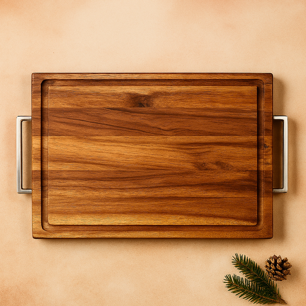 „Holzmoment“ – Schneidebrett aus Massivholz, individuell & handgemacht